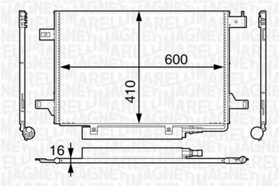 MAGNETI MARELLI 350203606000 -  Конденсатор, кондиционер